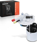 Badass Electric Fuel Pump Module Assembly With Pressure Sensor designed for Chevy Uplander 2008-2009, featuring hoses and wiring.