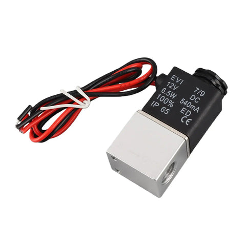 Lightning Fast 2-Way 2-Position DC 12V Solenoid Valve With Aluminum Alloy Body G1/4 Inch, for Water Air and Oil Systems