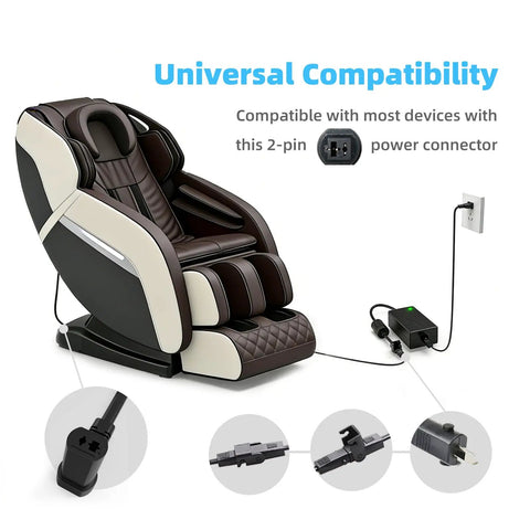 Beefy 29V 2A Power Supply For Recliners And Electric Sofas 100 240V AC DC Adapter Replacement Part 2 Pin Transformer Plug And Play For Lift Chairs Standing Desks And More Compatible With OKIN Limoss Lazboy Pride Catnapper Ashley, recliner power adapter with 2-pin connector