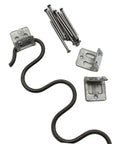 Top Notch Zig Zag Sofa Springs With Clip And Nail Kit For Saggy Chair Repair and Furniture Restoration showing carbon steel clips and nails.