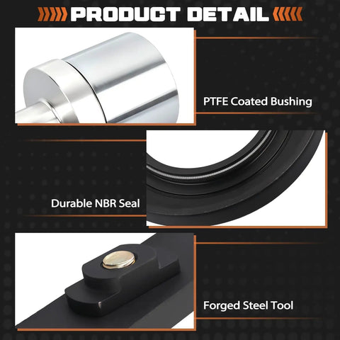Premium CV Axle Bearing Puller And Seal Kit Works For Toyota 4Runner Tacoma Gx460 9031147013 8 Inch Clamshell Diff PTFE coated bushing