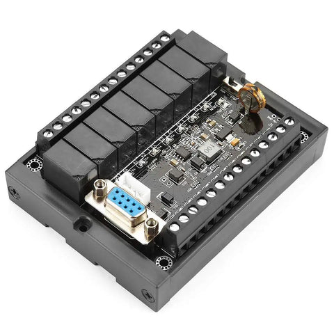 FX1N-20MR PLC Controller Module with Relay Output and Delay Logic, Industrial Control Board for Rugged Automation, Top View