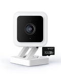 Cam V3 Indoor Outdoor Security Camera with Color Night Vision, 1080p HD, Two Way Audio, white body with black accents, front view