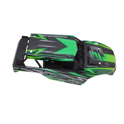 Premium Upgraded High Speed Five Wire Rc Steering Servo For 1/18 Scale Rc Cars Fits Hs18301 Through Hs18314 Plastic Gears body shell in green and black