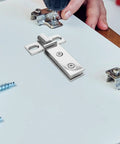 Stainless Steel Pivot Shower Door Hinge Heavy Duty Double Hole Design 304 Stainless Polished Finish Smooth Rotation