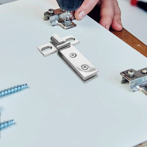 Stainless Steel Pivot Shower Door Hinge Heavy Duty Double Hole Design 304 Stainless Polished Finish Smooth Rotation