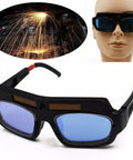 Auto Darkening Welding Goggles Mask Solar Powered Safety Glasses With PC Lens UV Protection Anti Fog Eye Shield