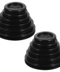 12 Piece Rubber Wire Grommet Kit Black Double Sided Hole Cover For Cable Management And Wire Protection Abrasion Resistant Grommets For Cabinets Walls Network And Power Cables, black rubber grommets shown