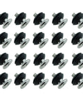 20 Pack Three Point Five Inch Anti Vibration Mounting Screws for PC Hard Drives Black Vibration Damping Screws for Computer Chassis
