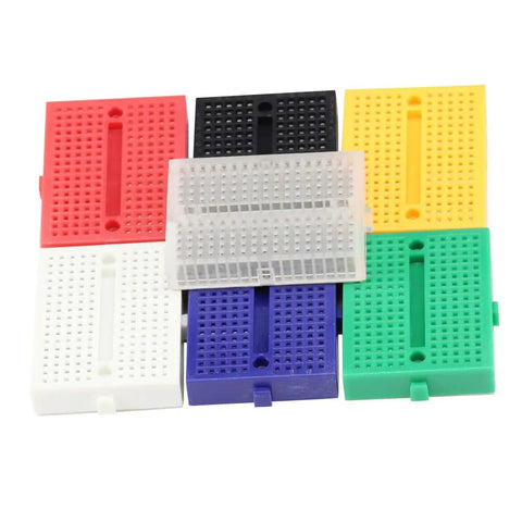 Seven Pack Mini Solderable Breadboards With 170 Tie Points Each For Tiny Prototyping Arduino Shield Projects Solderless Kit