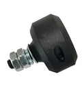 Black nylon round magnetic limit switch for sliding gate opener, part of 4 pack gate opener accessories