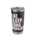 Glider Pilot Stainless Steel Insulated Tumbler Keeps Coffee Hot Or Ice Cold For Sailplane Fans, Flight Crew, And Flight School Students