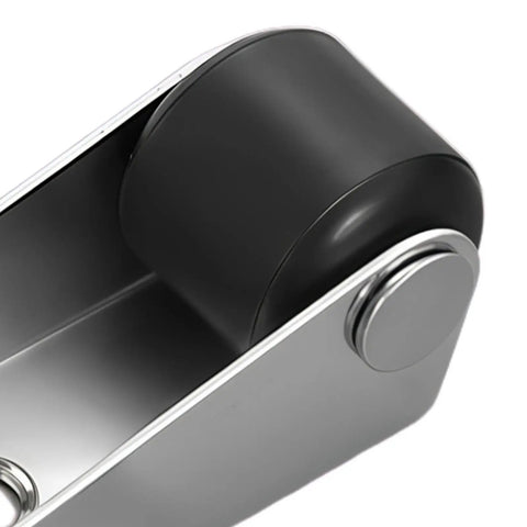 Heavy Duty Gate Support Wheel With Vertical Track Anti Sag Bottom Guide Roller For Sliding Gates And Barn Doors close-up rubber roller.