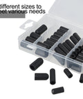 Top Tier 100-Piece Rubber Vacuum Cap Assortment Kit With 6 Sizes For Car Carburetor Manifold And Intake Lines Plus Storage Case For Easy Garage Work, six sizes in case