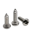 Micro 304 Stainless Steel Cross Drive Pan Head Self Tapping Screws Assorted M1 To M6 Set showcase showing different screw sizes.