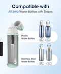 Budget Friendly Replacement Water Bottle Filter for Brita BB06, 3 Pack, Fits Brita Hard Sided And Sport Bottles, BPA Free, Food Grade Coconut Shell Activated Carbon for Clean Tasting Hydration On The Go, compatible with plastic and stainless steel Brita bottles.