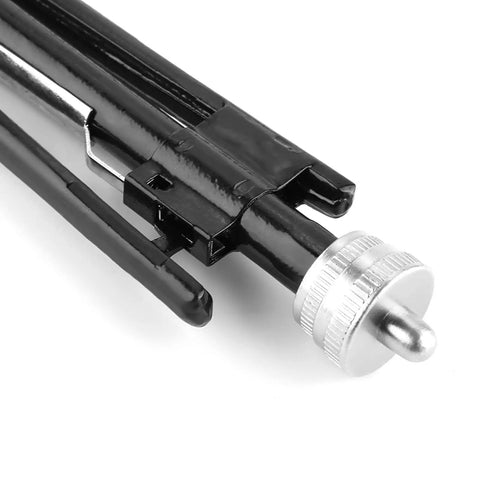 Close-up of Pro Grade Lockwire Twisting Pliers Set metal tip showing 8.1in & 10.6in high carbon steel jaws for precise twists