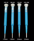Four In One Ceramic Screwdriver Set Nonconductive Electrician Kit With Slick Rotating Handle For Nitty Gritty Capacitor Resistor Inductor Adjustment And Badass Electronic Circuit Repairs, sizes 1.3mm to 2.6mm
