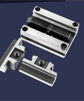 Top Tier CNC Concentric Vise With Turntable Fixture For Machining Center, components showing clamping jaws and body design