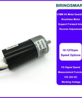Next Gen High Torque 12V Brushless Gear Motor Compatible With Makita JGB37-3650 showing 37mm metal design, 24V, speed options.