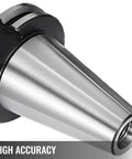 Close-up of Cat40 Er16 Er32 Precision Collet Chuck Tool Holder showing the high-grade steel finish and design for CNC lathe use.