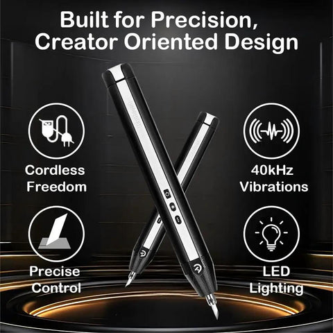 Cordless Ultrasonic Craft Cutter Kit For DIY Projects Multi Material Cutter For Acrylic EVA Leather PLA PVC Resin Rubber Wood