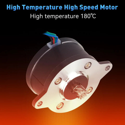 3D Printer Extruder Motor Upgrade With 36 Circular Stepper Motor And 9 Tooth Helical Gear For X1C P1P P1S Models High Temp Tolerant