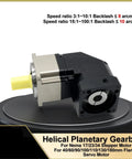 Heavy Duty Ninety Degree Planetary Gearbox For Servo And Stepper Motors Delivering Rock Solid Torque with Yellow Output Shaft.