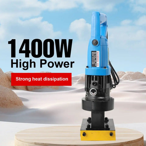 Get Ready To Slash Through Steel Like A Pro With This Bad Boy Power Tool. Heavy Duty Hydraulic Angle Cutter, 1400W, designed for heat dissipation.