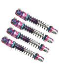 25mm Aluminum Shock Absorbers Set Of 4 For Axial SCX30 RC Crawler Upgrade Parts With Vibrant Pink Blue Purple Anodized Finish