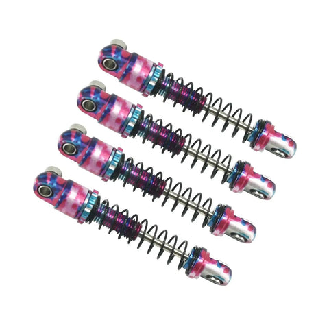 25mm Aluminum Shock Absorbers Set Of 4 For Axial SCX30 RC Crawler Upgrade Parts With Vibrant Pink Blue Purple Anodized Finish