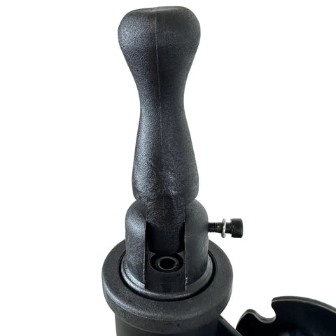 Close-up of bike repair stand replacement plastic parts YC-100ST-W for YC-100ST and YC-100BH black upgrade kit handle detail.