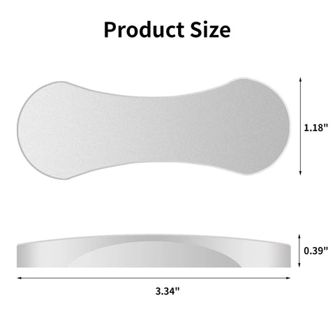 Product size dimensions of 5 Pack Stick On Cabinet Handles And Drawer Pulls Three And One Quarter Inch Gray No Drill Self Adhesive Cabinet Hardware