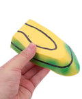 Contour Map Landform Model For Geography Lessons Hands On Topography Tool in hand, showing green and yellow PVC material.