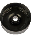 Direct Fit Vacuum Pump Compatible With Ford Econoline Super Duty 1996 1999 showing black metal pump component top view.