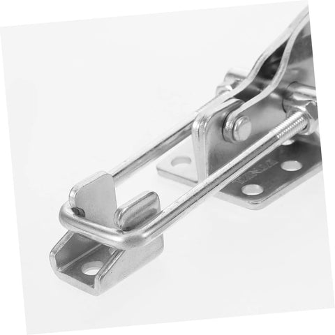 Close-up of metal component in Heavy Duty T-Handle Draw Latch Kit For Car Hoods, Electrical Enclosures, Tool Boxes And More, Rubber T-Handle