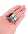 2 Piece Needle Roller Bearing Kit Fits Electric Hammer Drill And Angle Grinder Precision Steel Thrust Bearings Heavy Duty Rock Solid Industrial Grade Replacement Parts For Drills Cutters Badass Performance Upgrades, silver steel bearing in hand