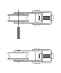 Diagram showing components of Patio Door Roller Replacement Kit 1-1/2 Inch Diameter Two Pack With Steel Ball Bearing Wheels And Complete Install Hardware