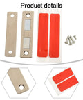Magnetic Cabinet Door Catch With Screws For Cupboard Wardrobe Drawer Closure, components including metal strips and screws visible