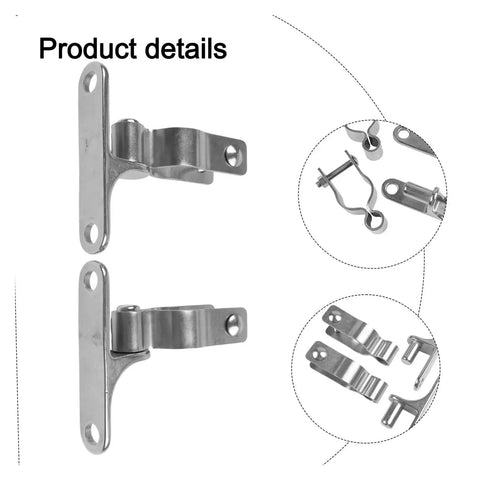 Adjustable Door Closing Hinges Set Of 2 Stainless Steel Gate Hinges for Fence and Barn Doors Mounting product details