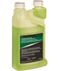 Ultrasonic And Rotary Case Cleaning Solution Concentrate For Brass Cartridges in a green bottle, front view.