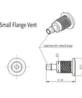 RC Aircraft Fuel Tank Vent and Oil Outlet Nozzle Kit Aluminum Alloy Flange Nozzles With Sealing Ring Plug diagram