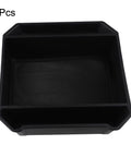 Slick Sliding Double Layer Center Console Tray For Tesla Cybertruck 2024 And Later Models, black molded storage organizer.