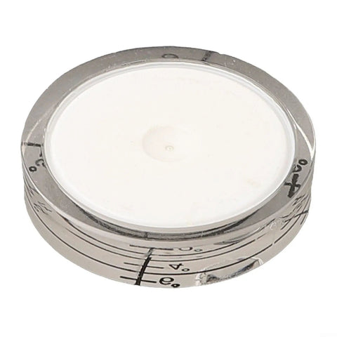 32mm-Round-Bubble Level for acrylic for spirit Gauge 32mm-Round showing white bubble with precision markings.
