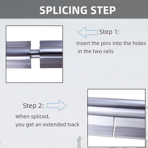 Splicing guide for Four 1500mm SBR20 Linear Rails Kit With Eight SBR20UU Blocks For CNC Machines And 3D Printers