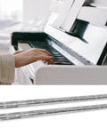 Hands playing piano and two Piano Hinge 24 Inch Heavy Duty 0.06 Inch Thick 304 Stainless Steel Continuous Hinge displayed