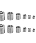 Stainless Steel Wire Thread Insert Kit, 60 Pcs, Metric M8 M10 Thread Repair Inserts, Restore Damaged Threads image showing various sizes