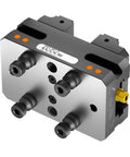 Heavy Duty Self Centering Bench Vise 165Mm For Five Axis Machinists And Shop Sanding Rock Solid Quick Nip Clamp close up view.