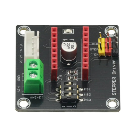 Two Pack 42 Channel Stepper Motor Driver Expansion Board For DRV8825 A4988 3D Printer Control Shield Module front view