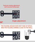 Go To Universal CCTV Camera Wall Mount Bracket for Dome PTZ and Ball Cameras, dual-axis rotation, foldable design
